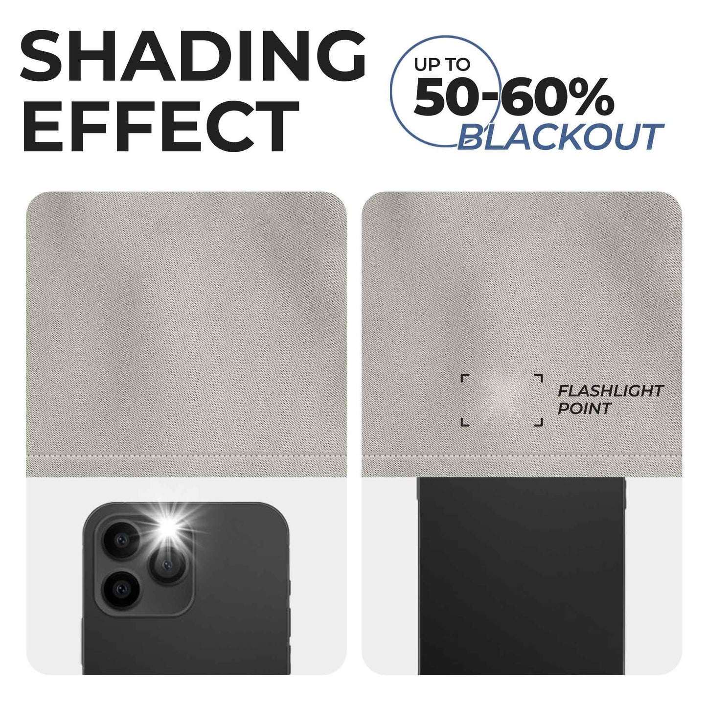 Solid Machine Washable Room Darkening Blackout Curtains. Set of 2