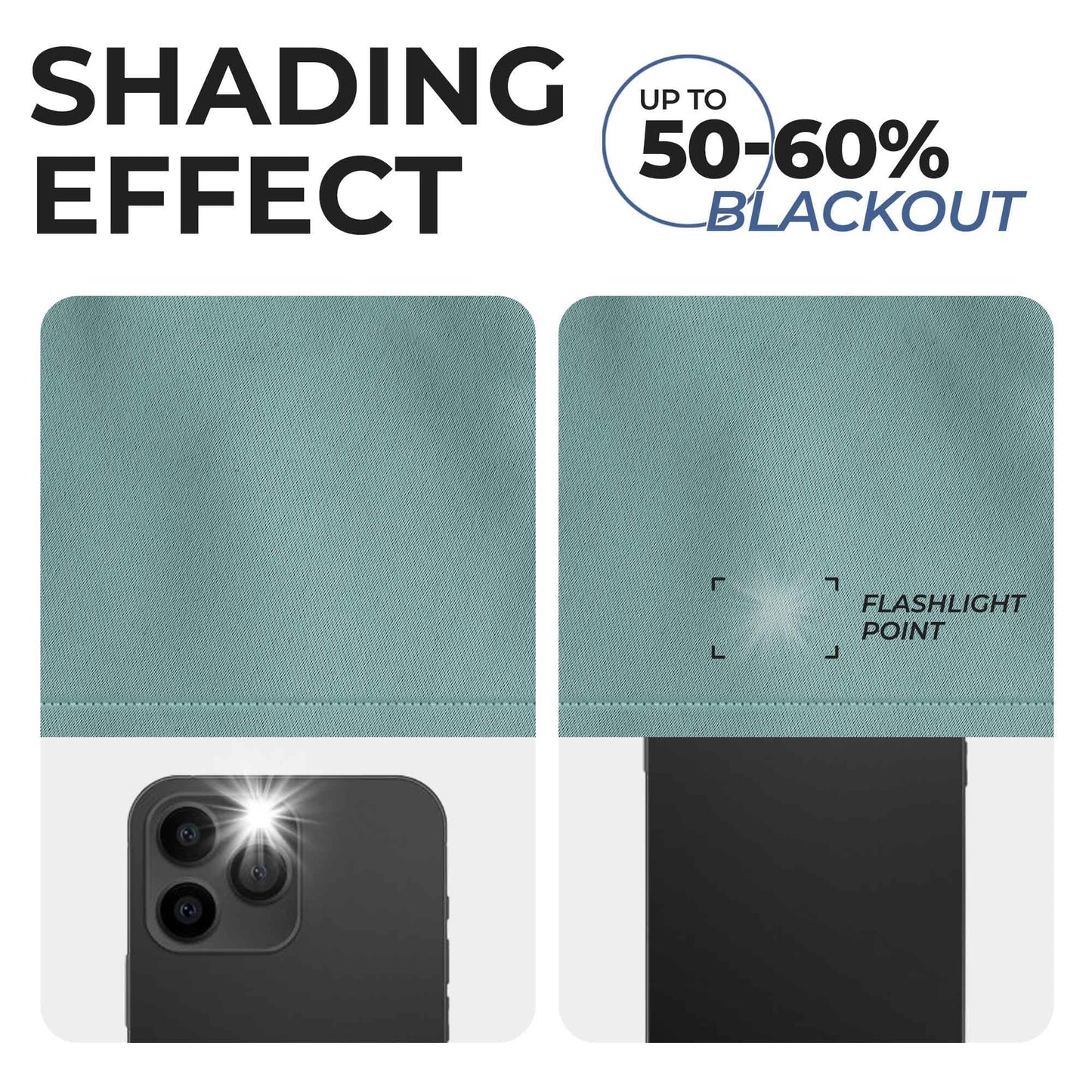 Solid Machine Washable Room Darkening Blackout Curtains. Set of 2