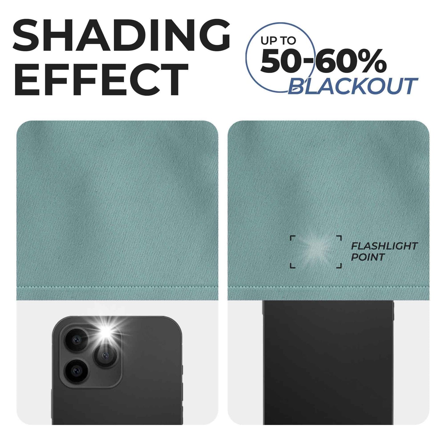 Solid Machine Washable Room Darkening Blackout Curtains. Set of 2