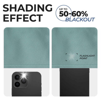 Solid Machine Washable Room Darkening Blackout Curtains. Set of 2