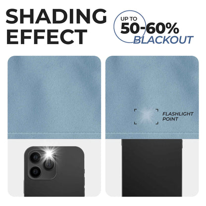 Solid Machine Washable Room Darkening Blackout Curtains. Set of 2