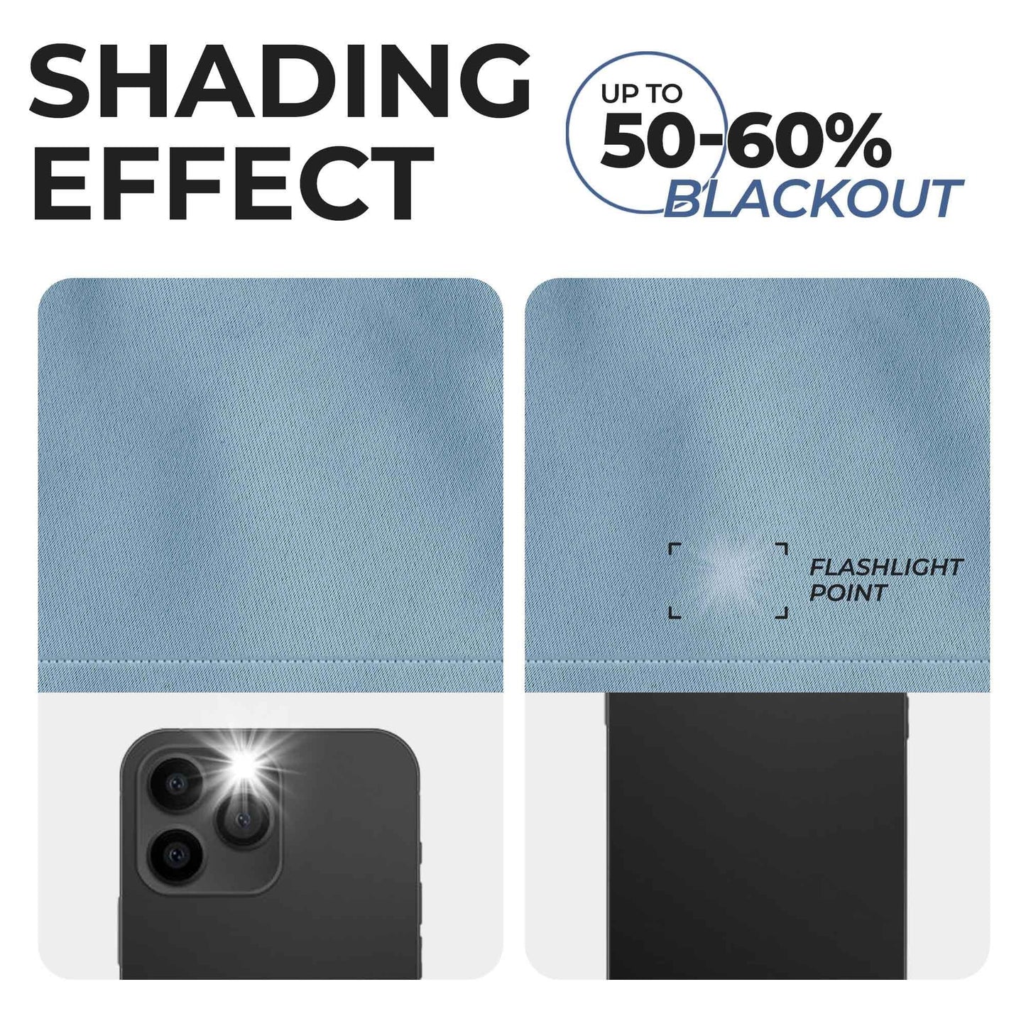 Solid Machine Washable Room Darkening Blackout Curtains. Set of 2