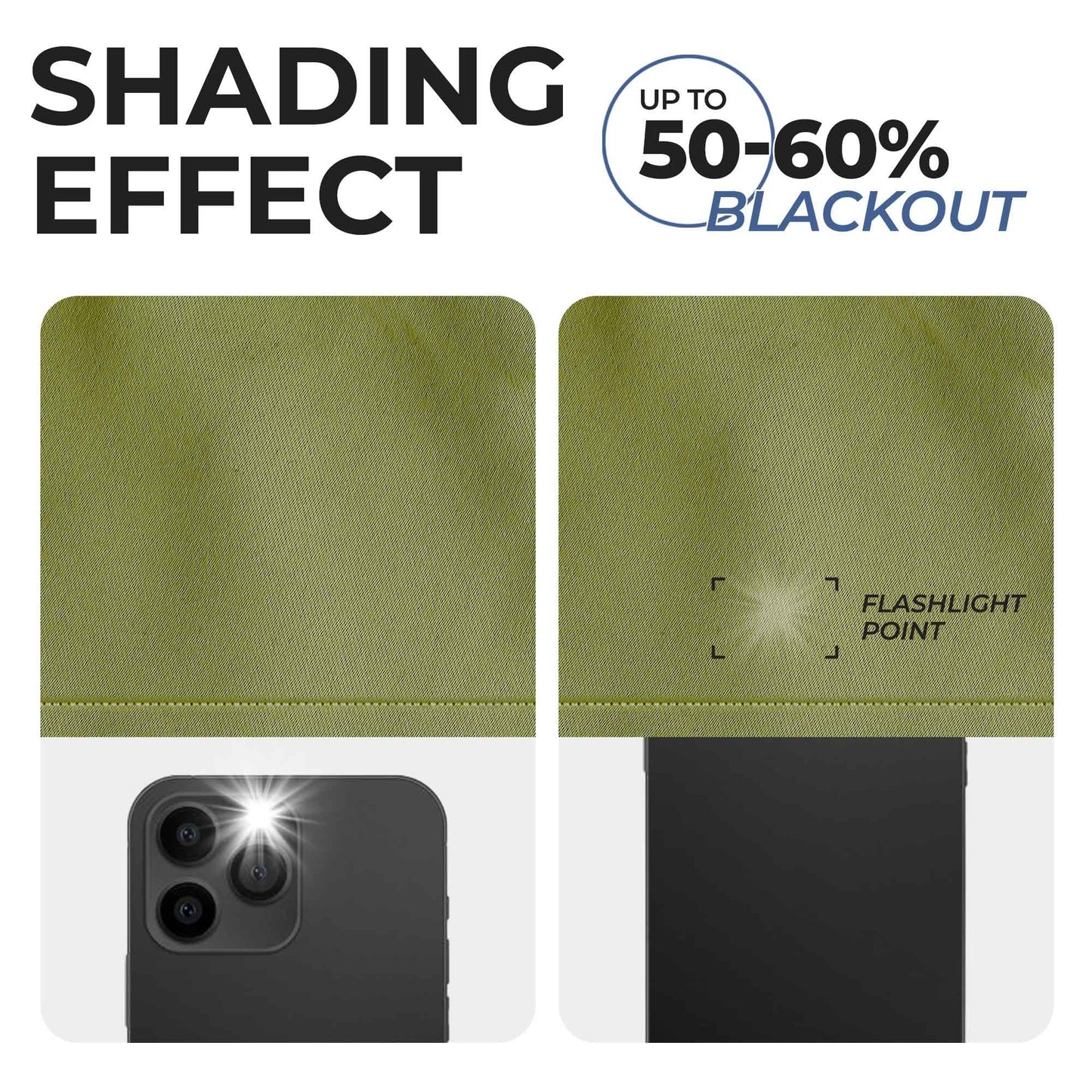 Solid Machine Washable Room Darkening Blackout Curtains. Set of 2