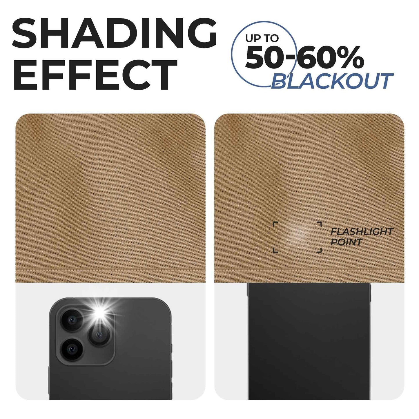 Solid Machine Washable Room Darkening Blackout Curtains. Set of 2