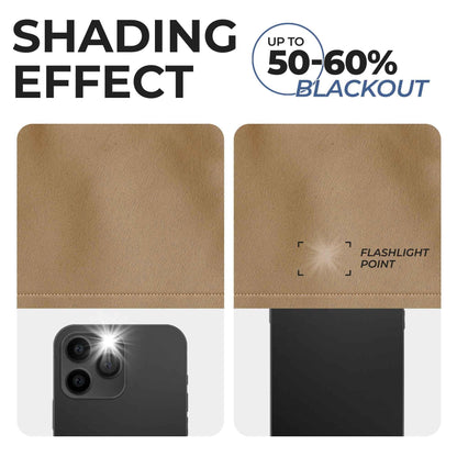 Solid Machine Washable Room Darkening Blackout Curtains. Set of 2