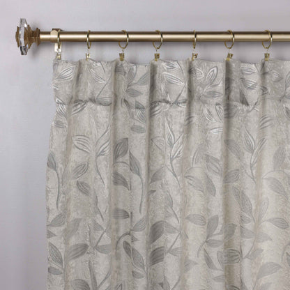 Leaves Room Darkening Back Tabs Blackout Curtain Panels. Set of 2