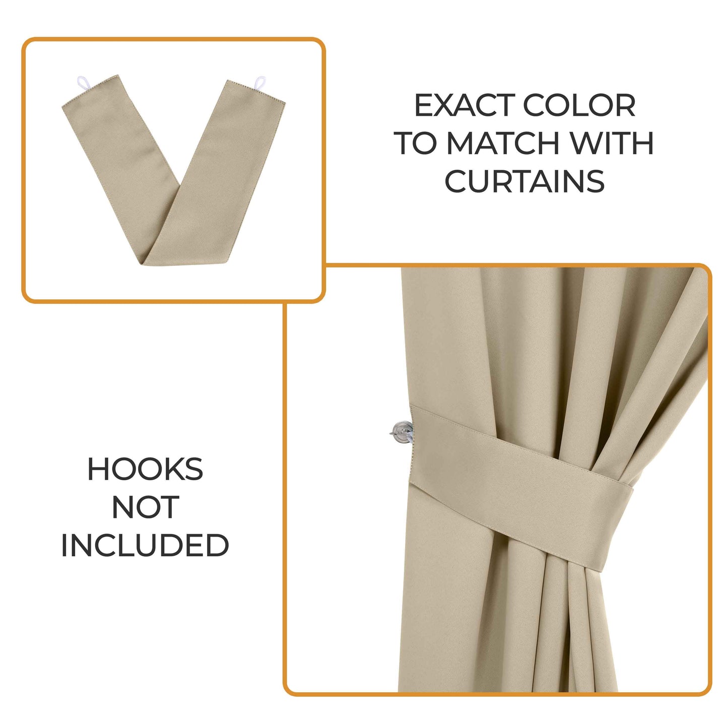 Classic Modern Solid Room Darkening Blackout Curtain Panels. Set of 2