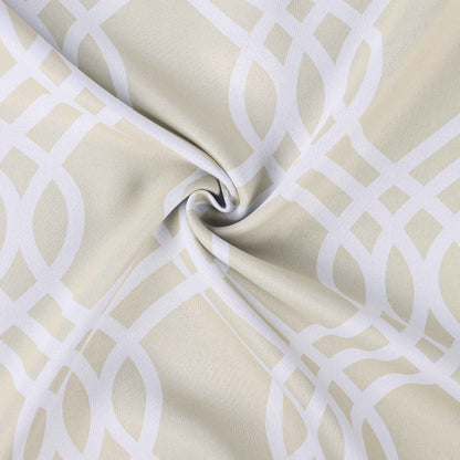 Ribbon Trellis Washable Room Darkening Blackout Curtains. Set of 2