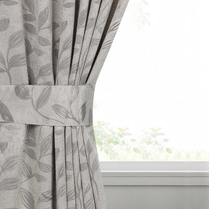 Leaves Room Darkening Washable Blackout Curtain Panels. Set of 2