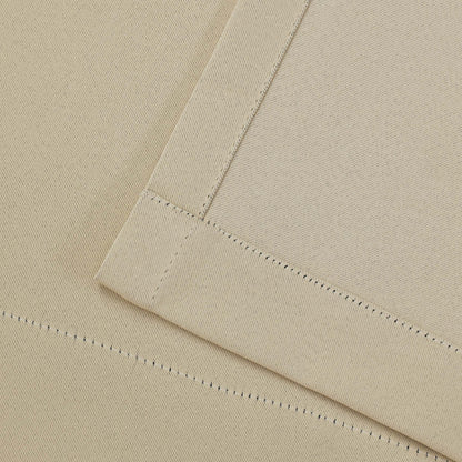 Classic Modern Solid Room Darkening Blackout Curtain Panels. Set of 2