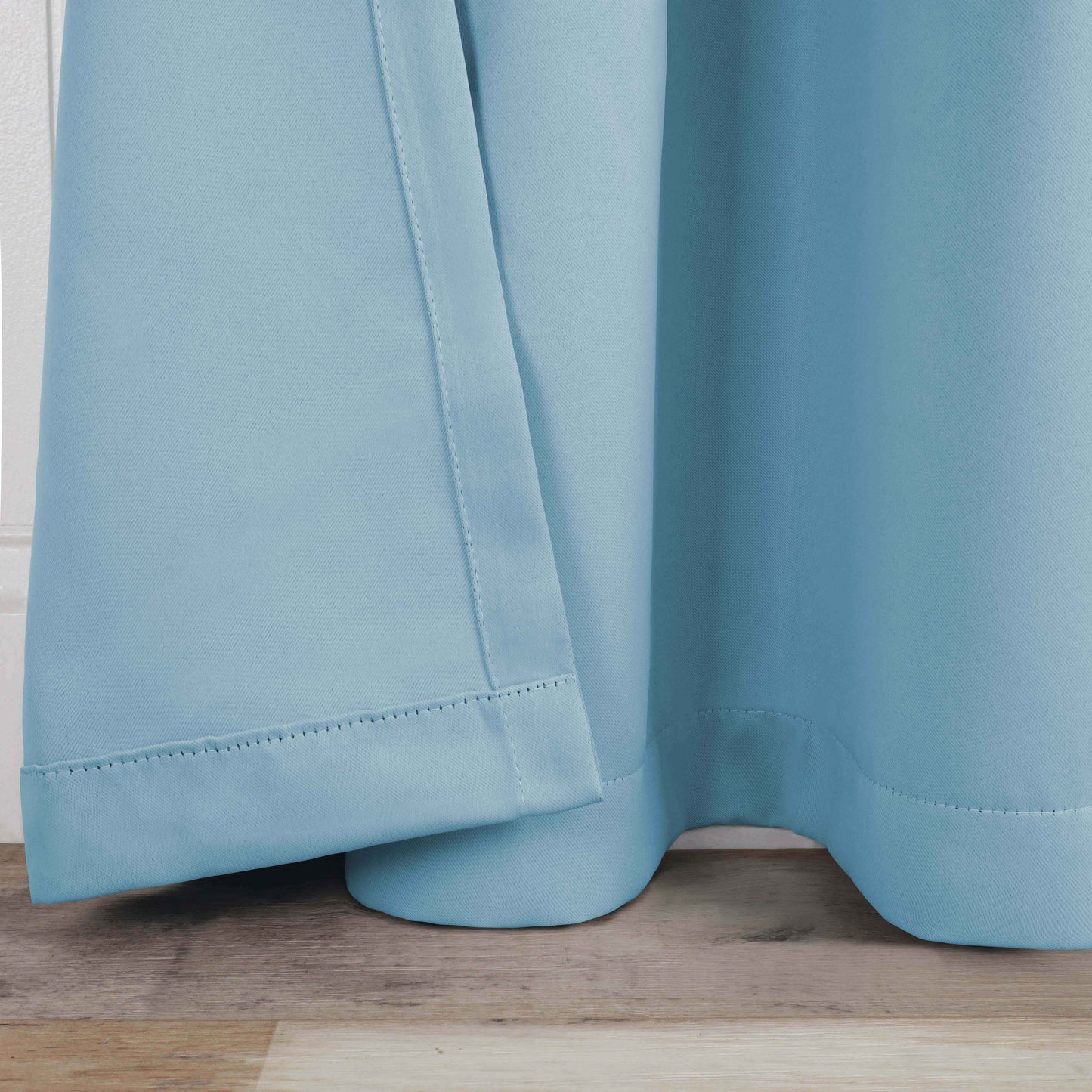 Solid Room Darkening Blackout Curtain Panels. Back Tabs. Set of 2