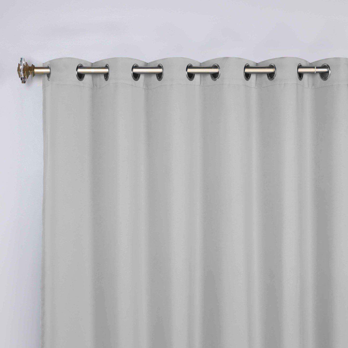 Classic Modern Solid Room Darkening Blackout Curtain Panels. Set of 2
