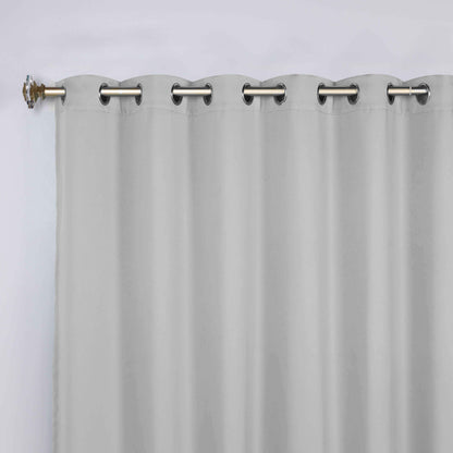 Classic Modern Solid Room Darkening Blackout Curtain Panels. Set of 2