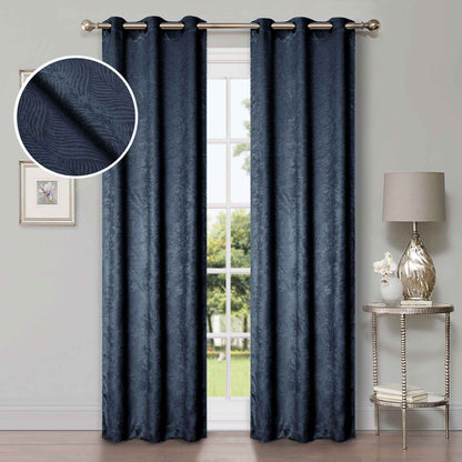 Waverly Geometric Washable Room Darkening Blackout Curtains. Set of 2