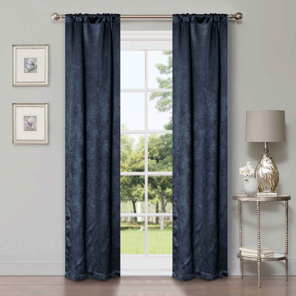 Waverly Geometric Washable Room Darkening Blackout Curtains. Set of 2