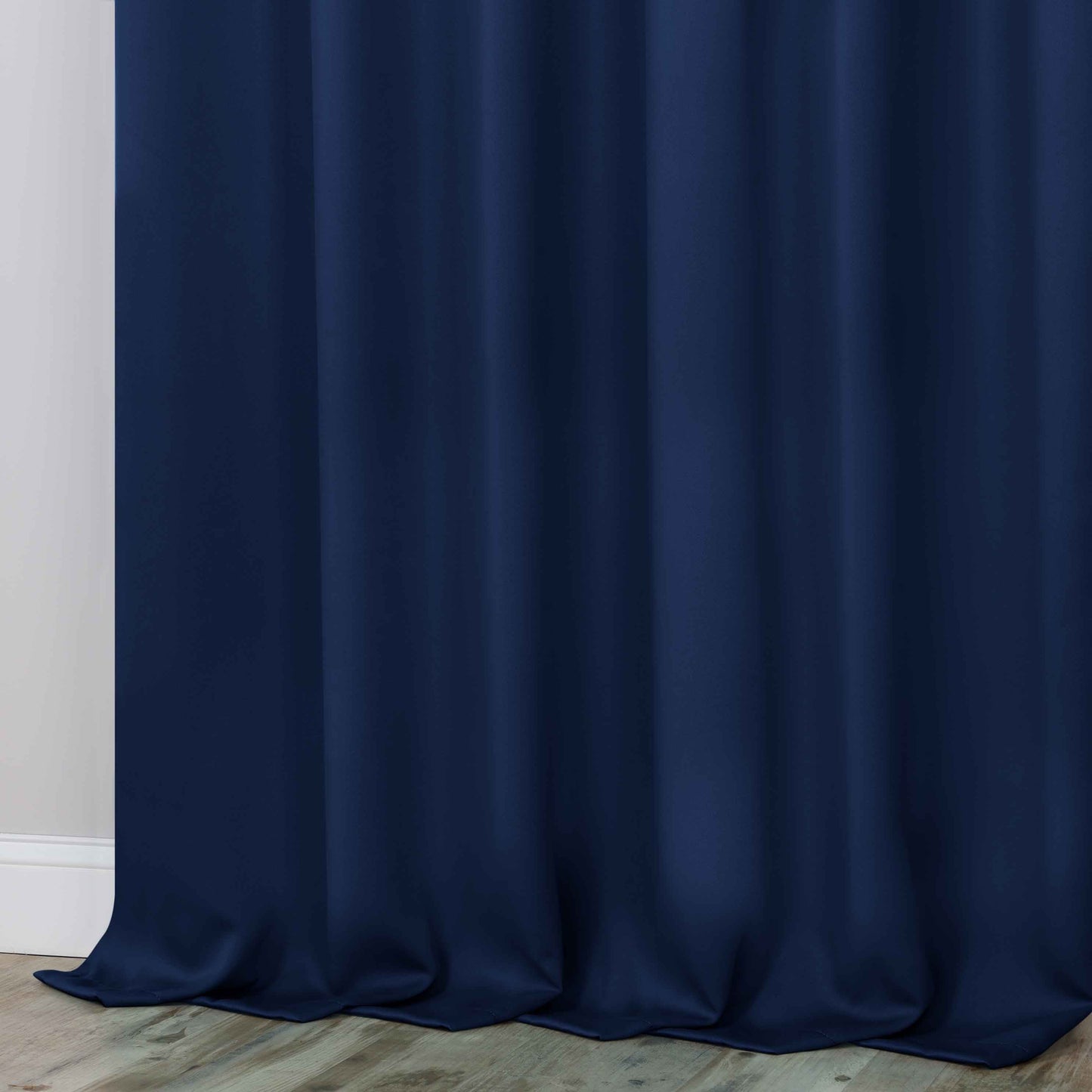 Classic Modern Solid Room Darkening Blackout Curtain Panels. Set of 2