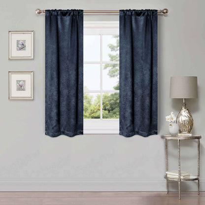 Waverly Geometric Washable Room Darkening Blackout Curtains. Set of 2