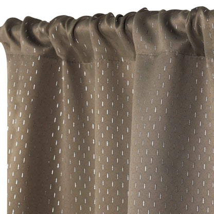 Modern Shimmer Washable Room Darkening Blackout Curtains. Set of 2