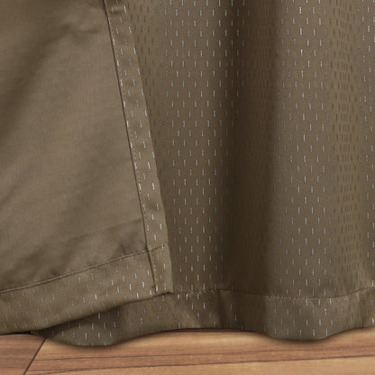 Modern Shimmer Washable Room Darkening Blackout Curtains. Set of 2