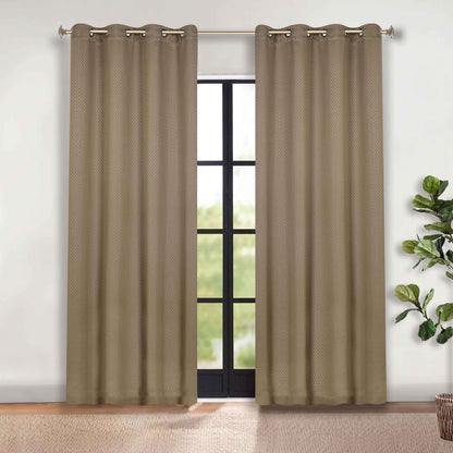 Modern Shimmer Washable Room Darkening Blackout Curtains. Set of 2