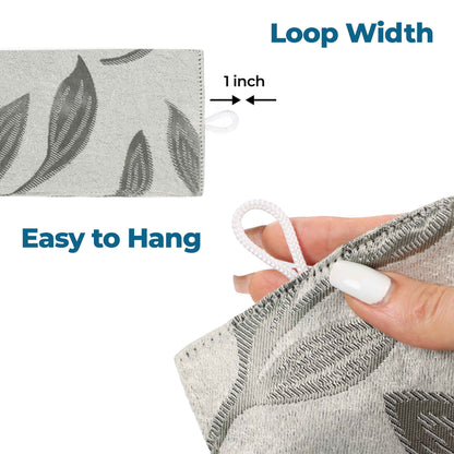 Leaves Room Darkening Washable Blackout Curtain Panels. Set of 2