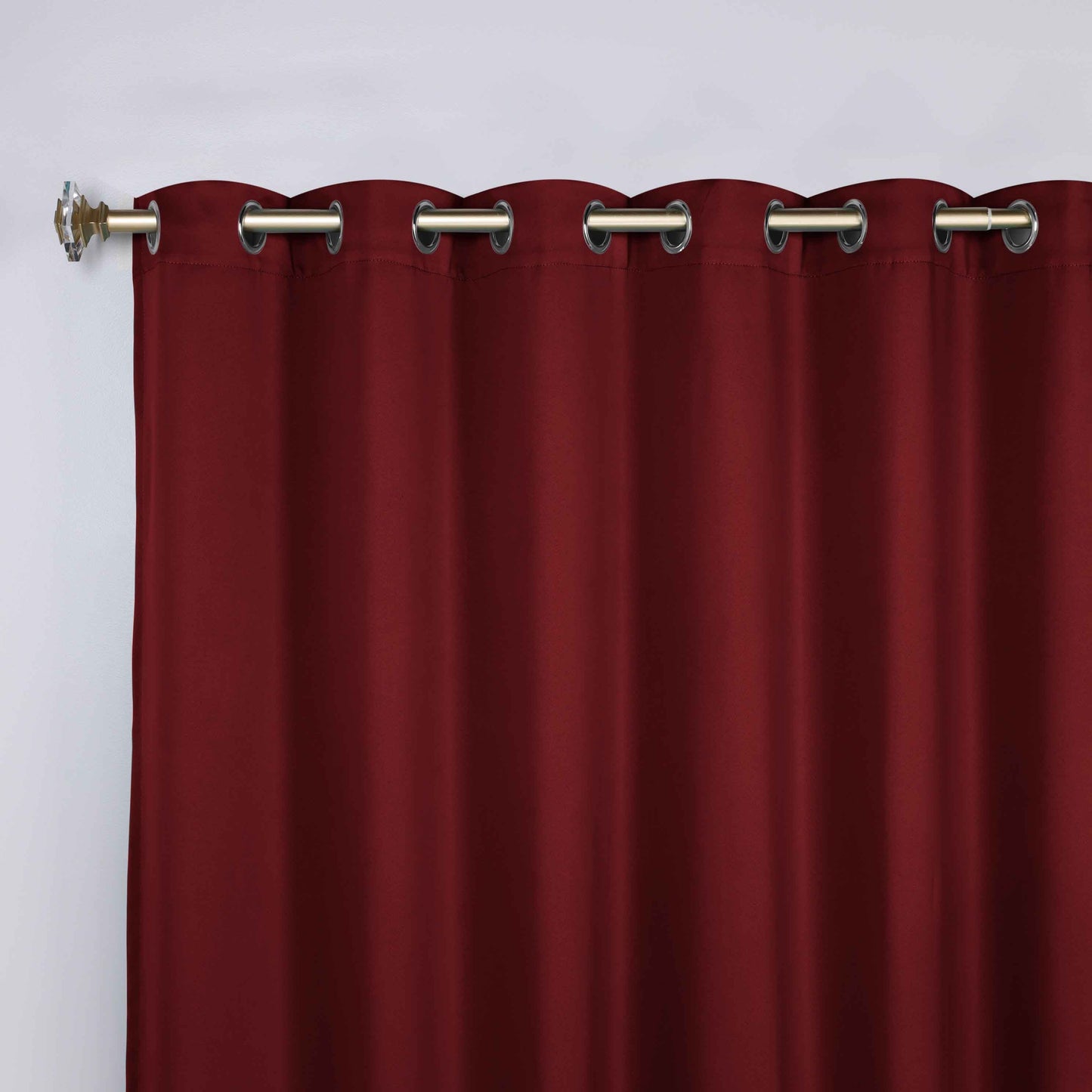 Classic Modern Solid Room Darkening Blackout Curtain Panels. Set of 2