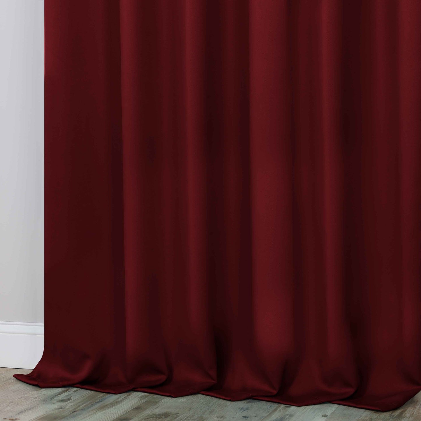 Classic Modern Solid Room Darkening Blackout Curtain Panels. Set of 2
