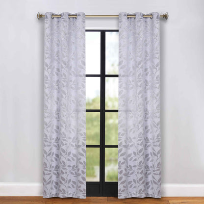 Leaves Room Darkening Grommet Blackout Curtain Panels. Set of 2