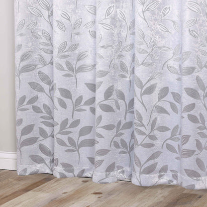 Leaves Room Darkening Washable Blackout Curtain Panels. Set of 2
