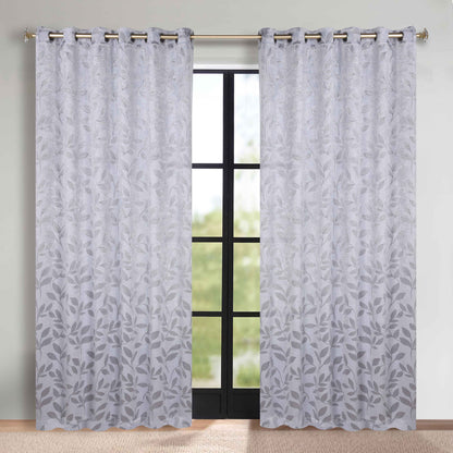 Leaves Room Darkening Grommet Blackout Curtain Panels. Set of 2