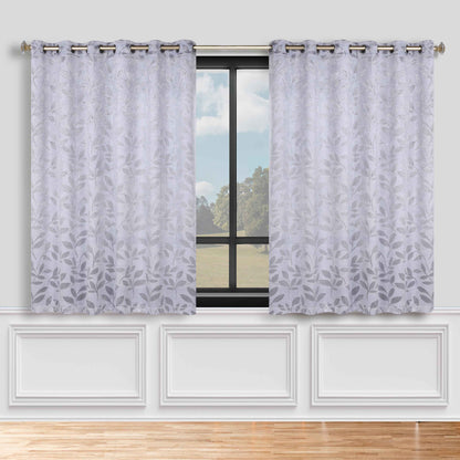 Leaves Room Darkening Grommet Blackout Curtain Panels. Set of 2