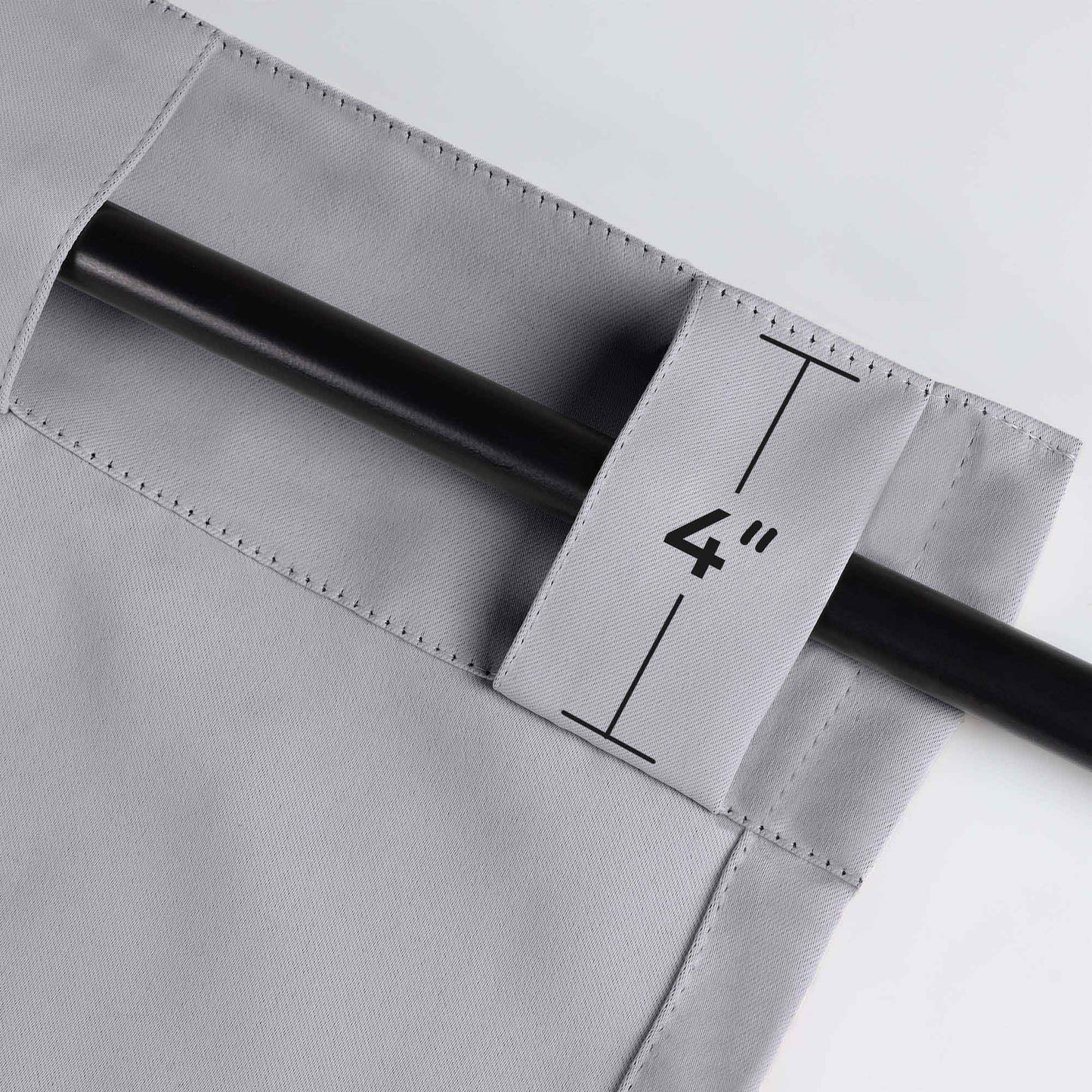 Solid Room Darkening Blackout Curtain Panels. Back Tabs. Set of 2