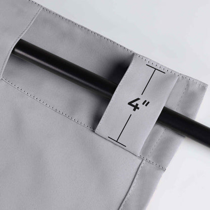 Solid Room Darkening Blackout Curtain Panels. Back Tabs. Set of 2