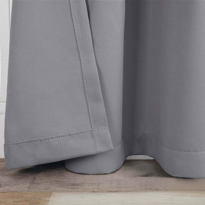 Solid Room Darkening Blackout Curtain Panels. Back Tabs. Set of 2