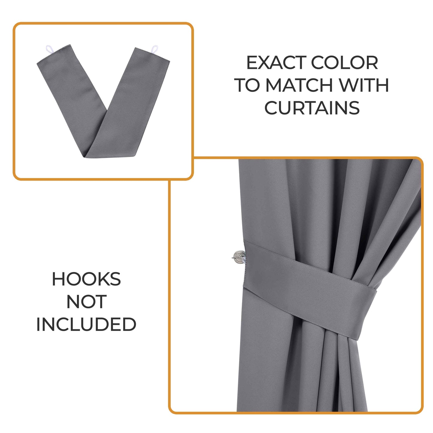 Classic Modern Solid Room Darkening Blackout Curtain Panels. Set of 2