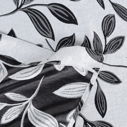 Leaves Room Darkening Washable Blackout Curtain Panels. Set of 2