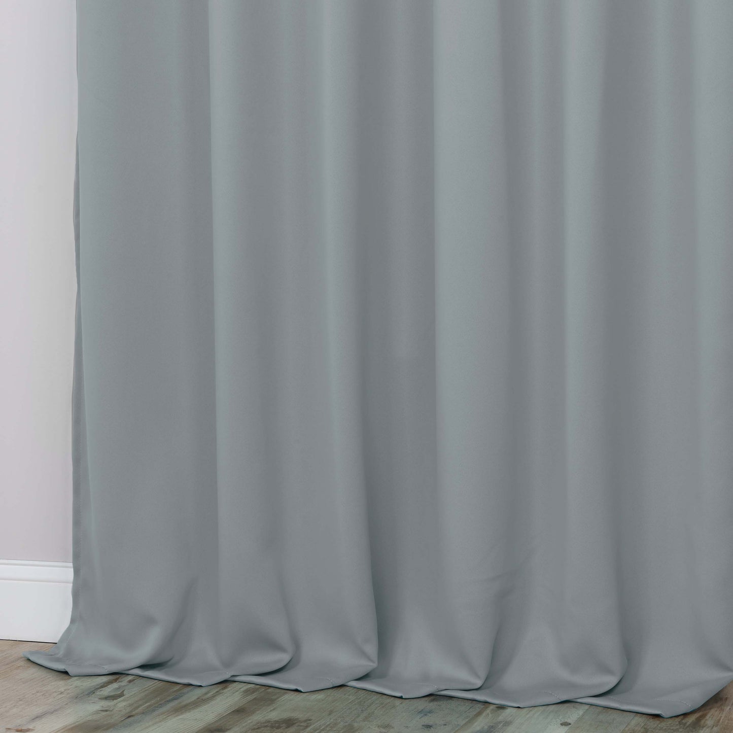 Classic Modern Solid Room Darkening Blackout Curtain Panels. Set of 2