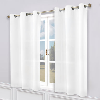Classic Modern Solid Room Darkening Blackout Curtain Panels. Set of 2