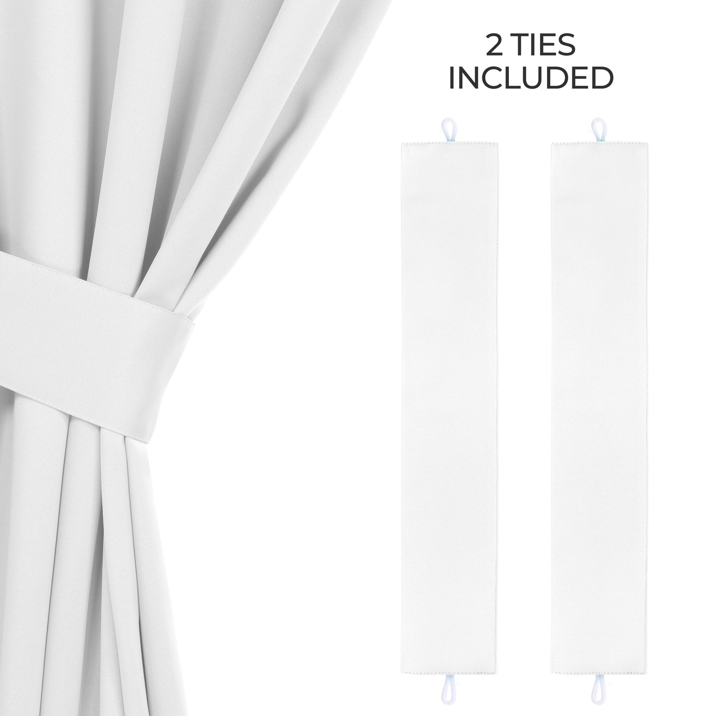 Classic Modern Solid Room Darkening Blackout Curtain Panels. Set of 2