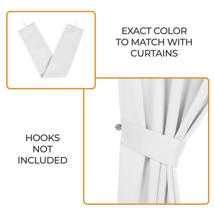 Classic Modern Solid Room Darkening Blackout Curtain Panels. Set of 2
