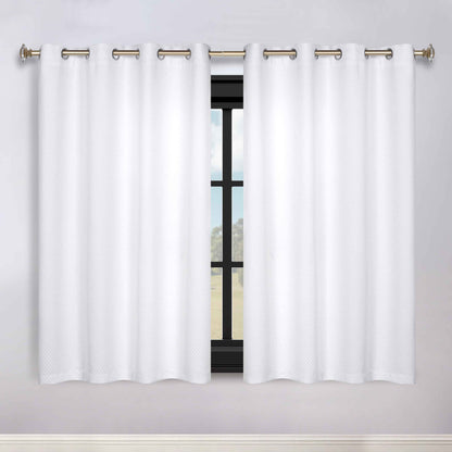 Modern Shimmer Washable Room Darkening Blackout Curtains. Set of 2