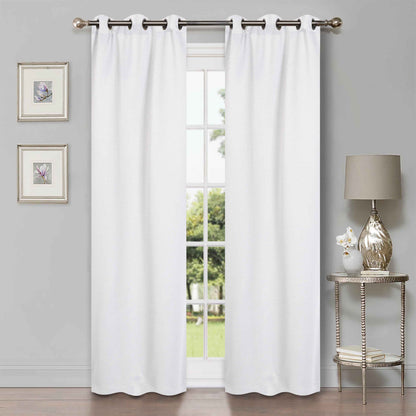 Modern Shimmer Washable Room Darkening Blackout Curtains. Set of 2