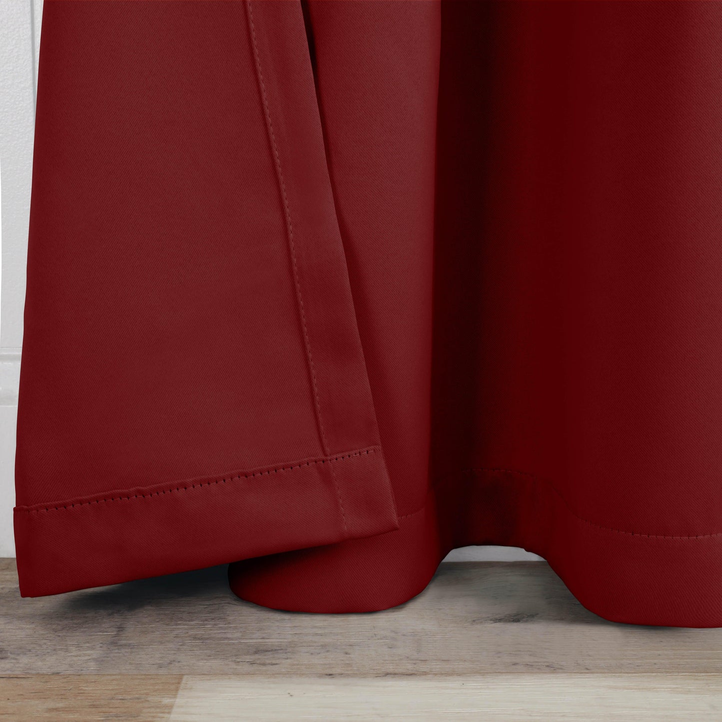 Solid Machine Washable Room Darkening Blackout Curtains. Set of 2