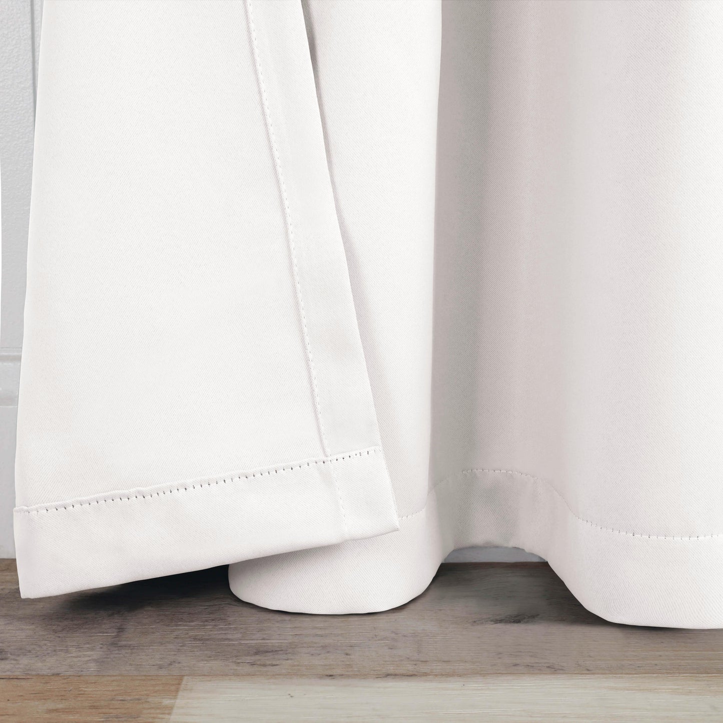 Solid Machine Washable Room Darkening Blackout Curtains. Set of 2