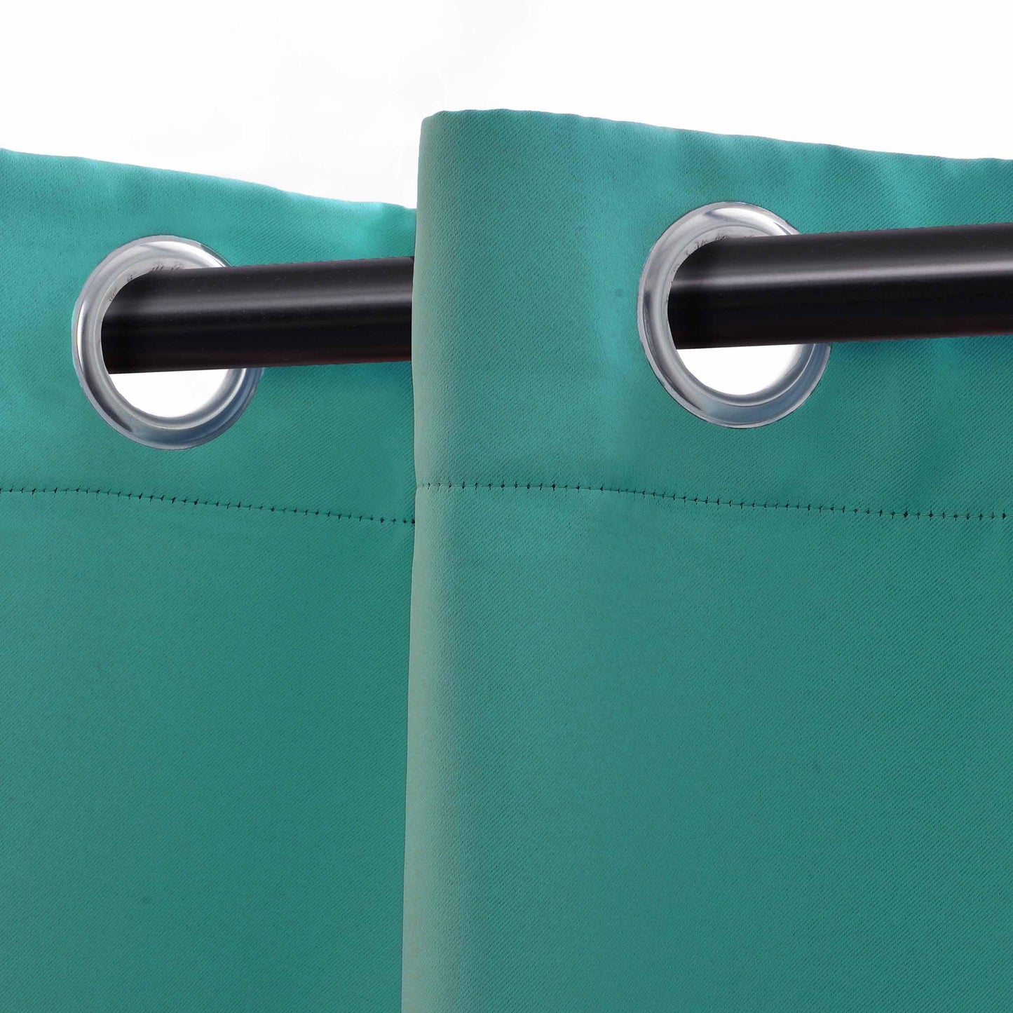 Solid Machine Washable Room Darkening Blackout Curtains. Set of 2