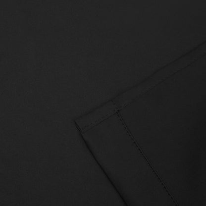 Solid Machine Washable Room Darkening Blackout Curtains. Set of 2