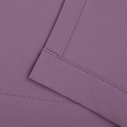 Solid Machine Washable Room Darkening Blackout Curtains. Set of 2