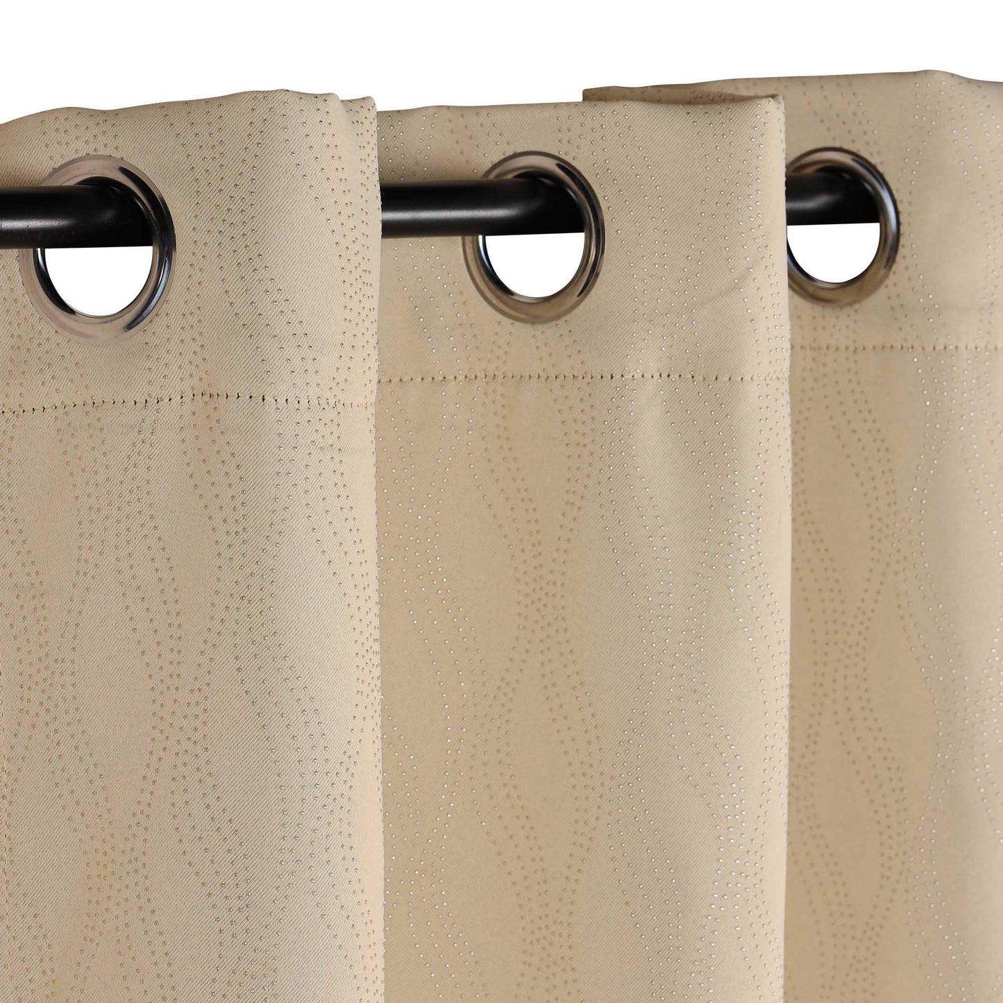 Zuri Textured Waves Room Darkening Blackout Curtains. Set of 2