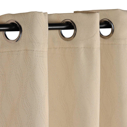 Zuri Textured Waves Room Darkening Blackout Curtains. Set of 2