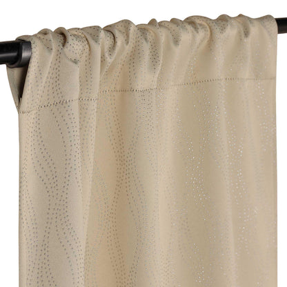 Zuri Textured Waves Room Darkening Blackout Curtains. Set of 2